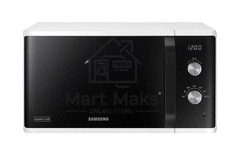 Микроволновая печь Samsung MS23K3614AW белый, 23 л, 800 Вт, переключатели - поворотный механизм