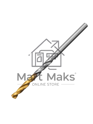 Сверло спиральное по металлу Denzel 3,2 x 65мм, Р6М5, Golden Tip, 2 шт.