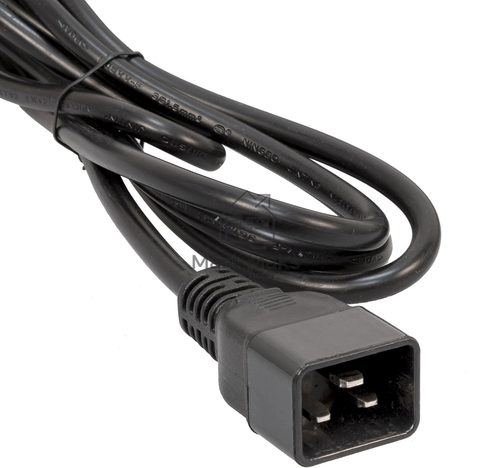 Блок распределения питания Powercom PDU-16AVMS20-18C13-2C19 18*C13+2*C19, 16A, 1,5U (1968234)