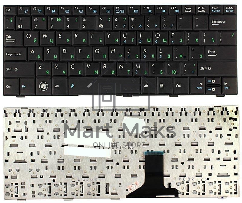 Клавиатура для ноутбука Asus Eee PC 1005HA 1008HA 1001HA 1001px черная