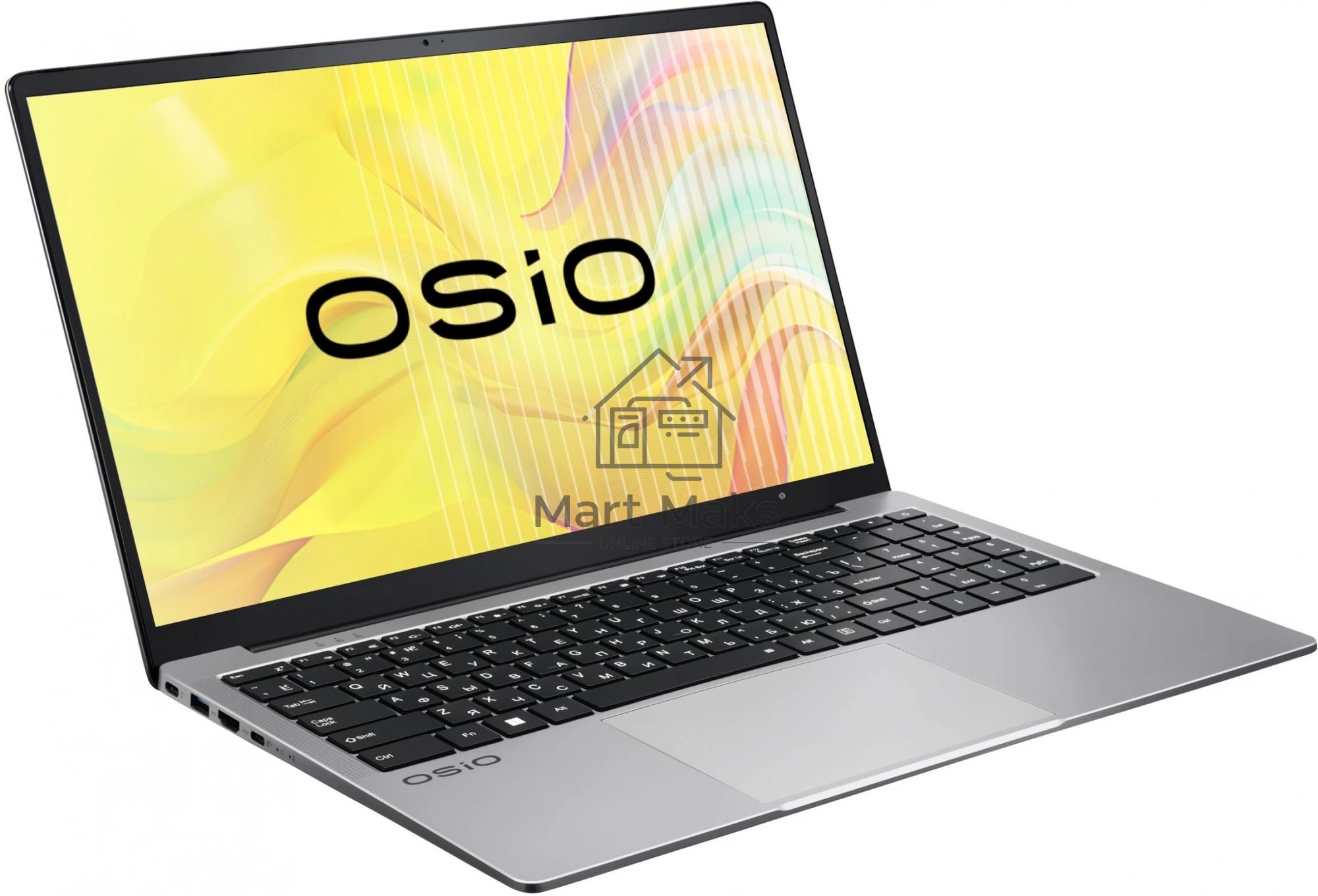 Ноутбук Osio FocusLine F160a-010 серый Ryzen 7 5700U 16Gb SSD1Tb 16.1