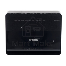 Роутер беспроводной D-Link DSL-2640U/R1A ADSL2+ черный ANNEX А
