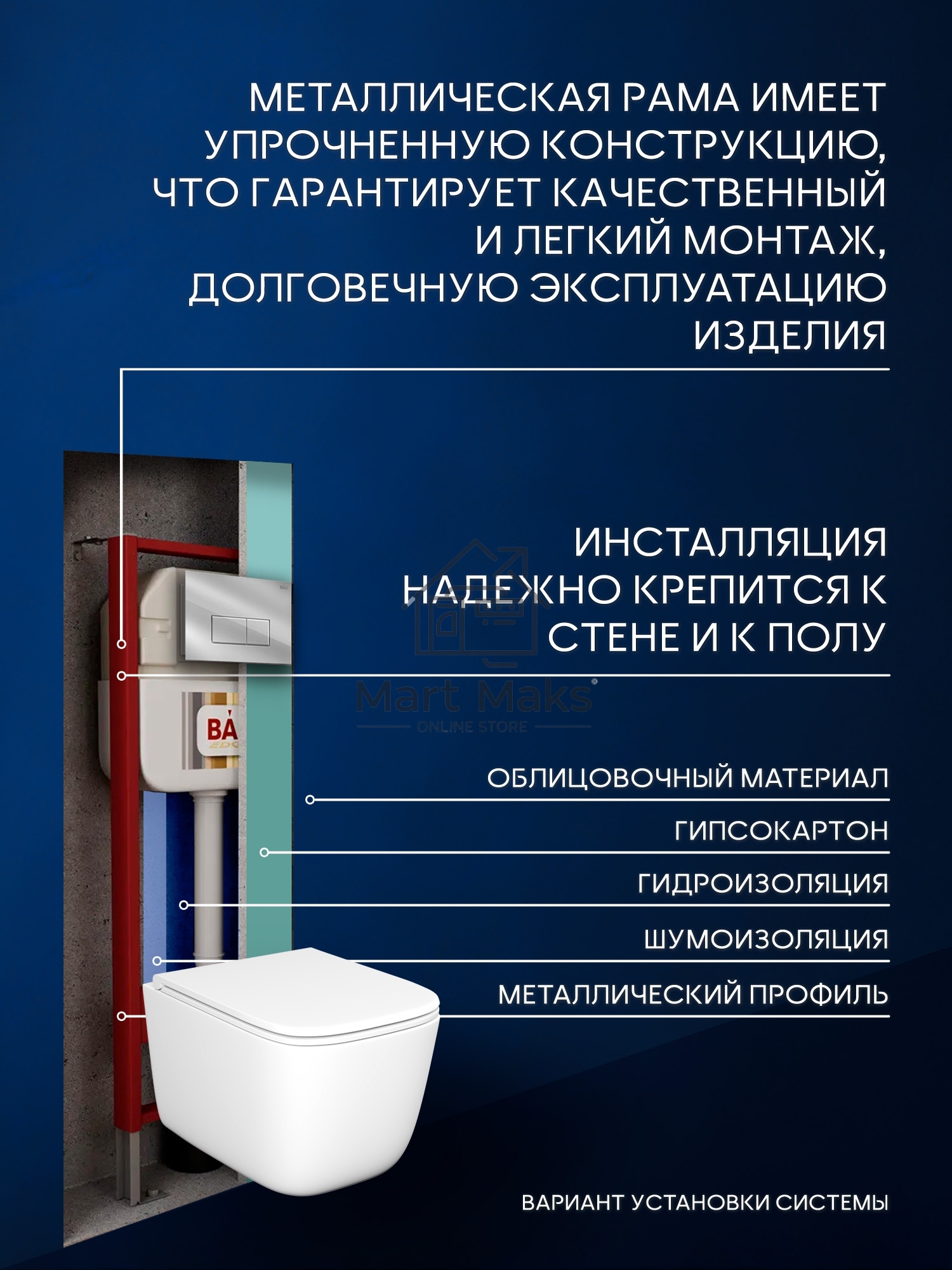 Инсталляция с унитазом комплект BAU NEO 6 в 1: унитаз подвесной безободковый торнадо Bau Dream 51х35, быстросъемное сиденье микролифт, кнопка смыва BAU Hotel, хром