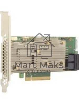 Контроллер MegaRAID 9460-8I SGL (05-50011-02), PCIe 3.1 x8 LP, SAS/SATA/NVMe, RAID 0,1,5,6,10,50,60, 8port(2 * int SFF8643), 2Gb Cache, 3508ROC