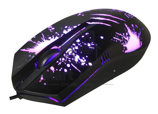 Мышь проводная Oklick 399M STIGMA черный, 1200 dpi, USB, кнопки - 3