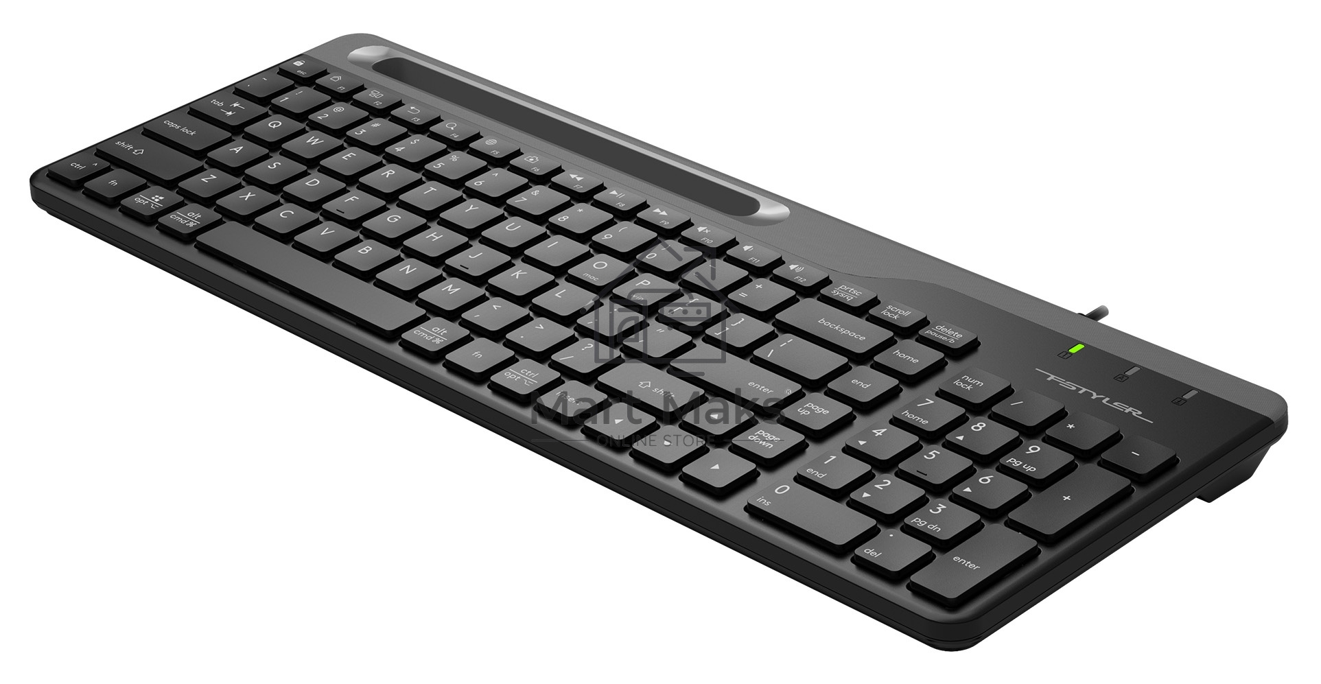 Клавиатура A4Tech Fstyler FK25 проводная, USB, черный/серый