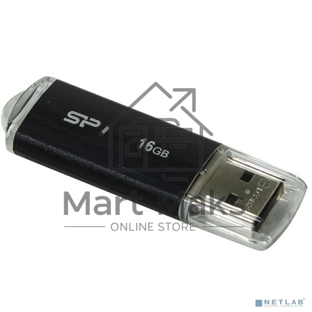 Флешка USB R/W R/W 16Gb Ultima U02 SP016GBUF2U02V1K USB2.0 черный
