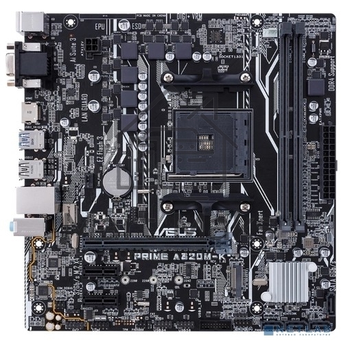 Материнская плата Asus PRIME A320M-K Soc-AM4 AMD A320 2xDDR4 mATX AC`97 8ch(7.1) GbLAN RAID+VGA+HDMI