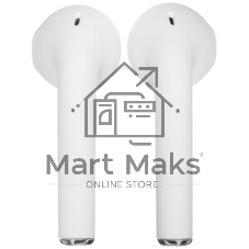 Наушники TWS Maxvi MHF-104BT белый, вкладыши, Bluetooth, сенсорное управление, до 4 ч