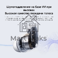 Наушники TWS Xiaomi Redmi Buds 6 Play белый, внутриканальные, Bluetooth, быстрая зарядка, до 7 ч