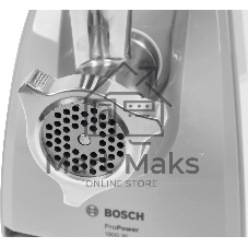 Мясорубка электрическая Bosch MFW 66020 белый/серый, 1800 Вт, 3.0 кг/мин, реверс, защита от перегрузки, насадки - 5