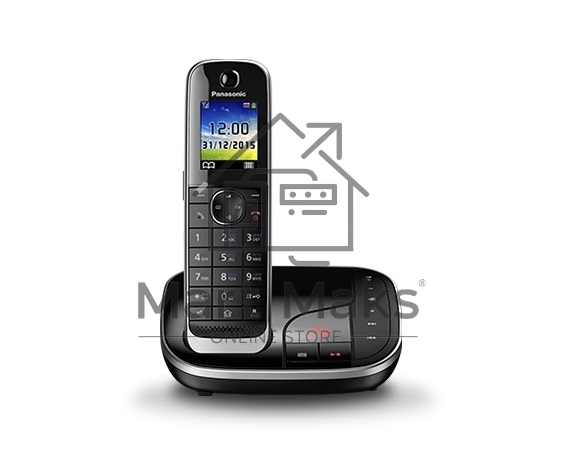Телефон беспроводной (DECT) Panasonic KX-TGJ320RUB ной, АОН, черный, автоответчик