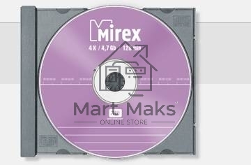 Диск DVD+RW Mirex 4.7 Gb, 4x, Slim Case (1), (1/50)
