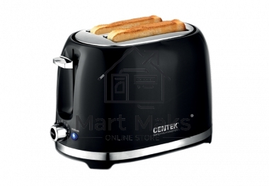Тостер Centek СТ-1432 черный/стальной