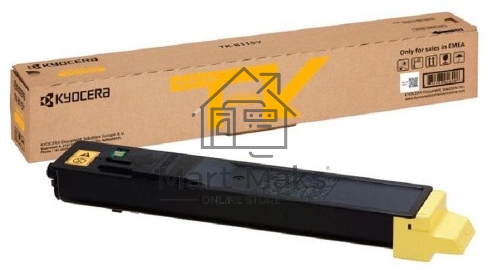 Картридж лазерный Kyocera TK-8115Y (1T02P3ANL0) желтый для M8124cidn/M8130cidn 6000 стр.