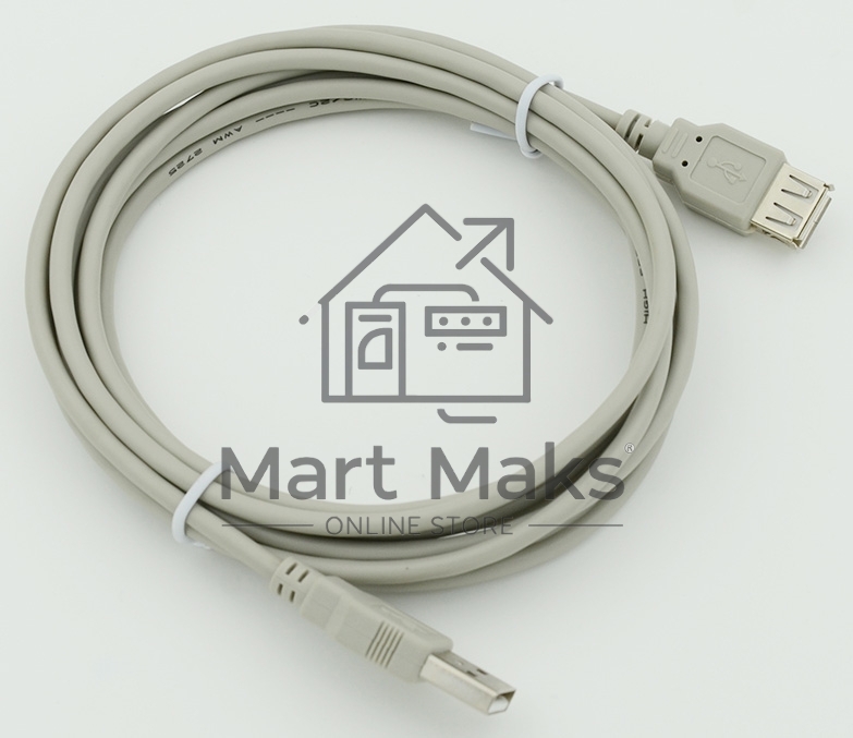 Кабель USB 2.0 Am-Af удлинитель 3м