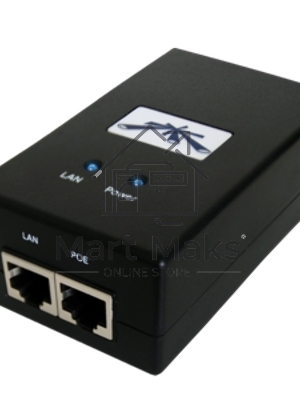 Сетевое оборудование UBIQUITI POE-24-12W(EU) блок питания с PoE, 220 VAC -> 24VDC, 0,5A - для абонентов