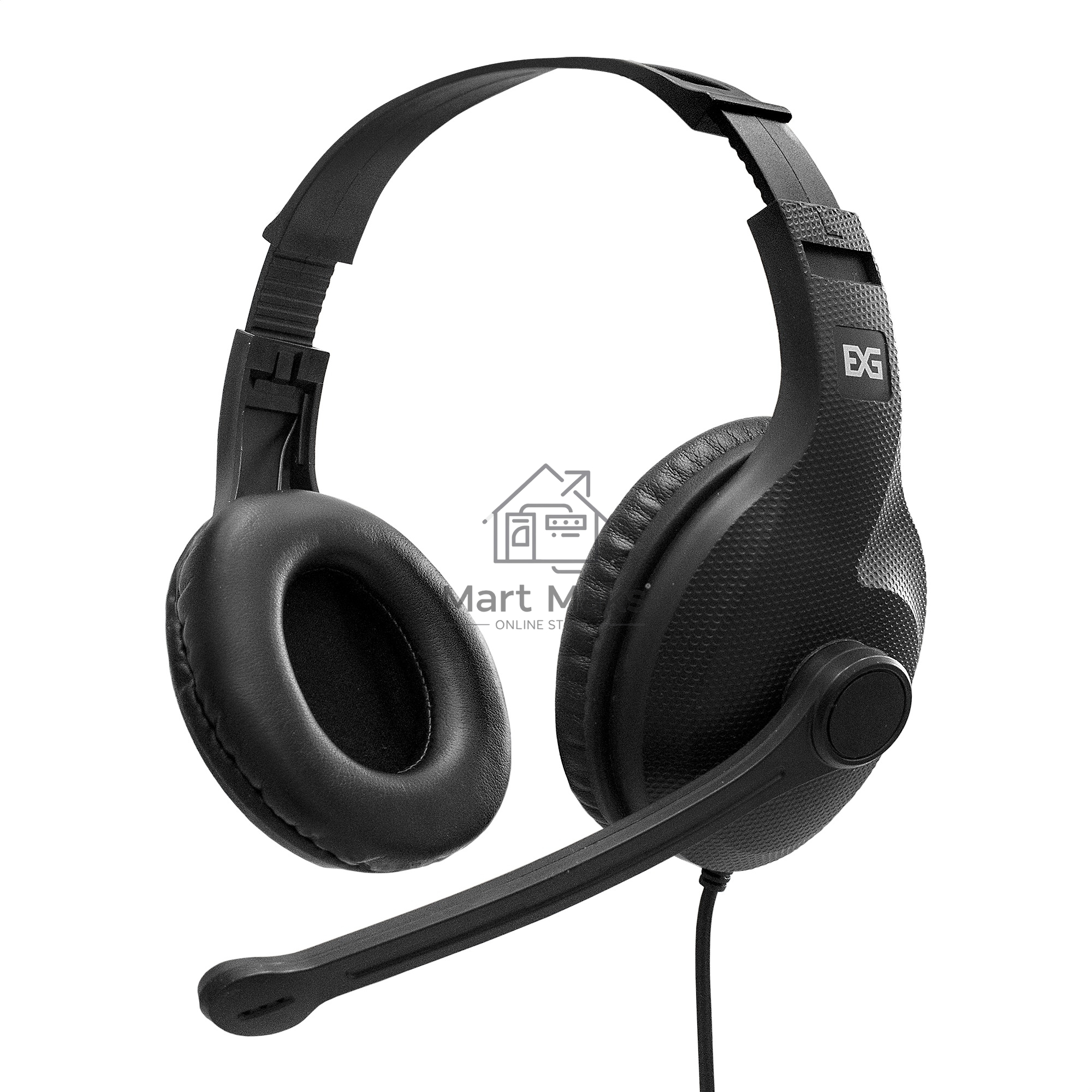 Стереогарнитура ExeGate EX289748RUS Office HS-102S (3,5мм Jack интерфейс, длина кабеля 1,5м)
