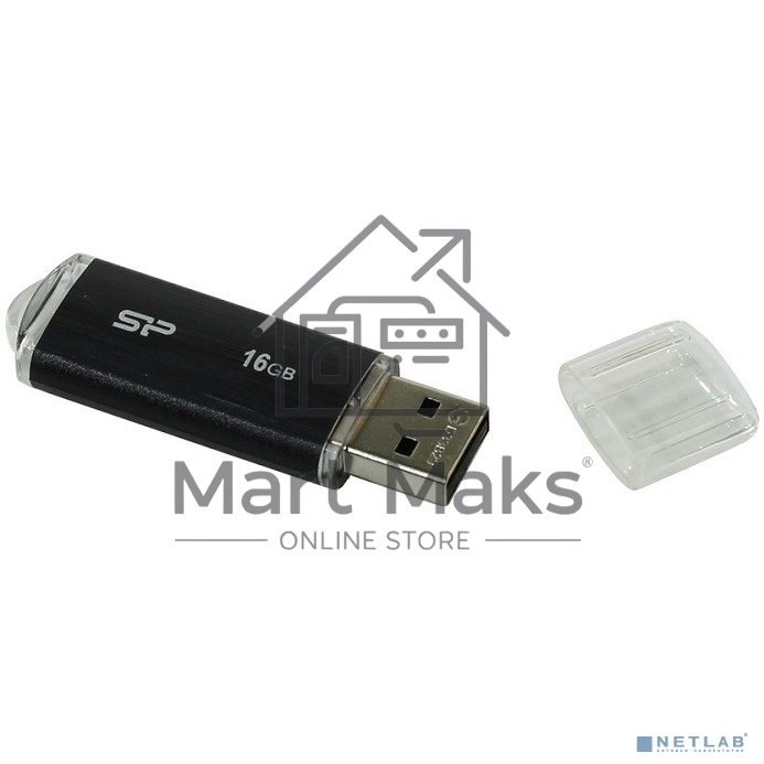 Флешка USB R/W R/W 16Gb Ultima U02 SP016GBUF2U02V1K USB2.0 черный