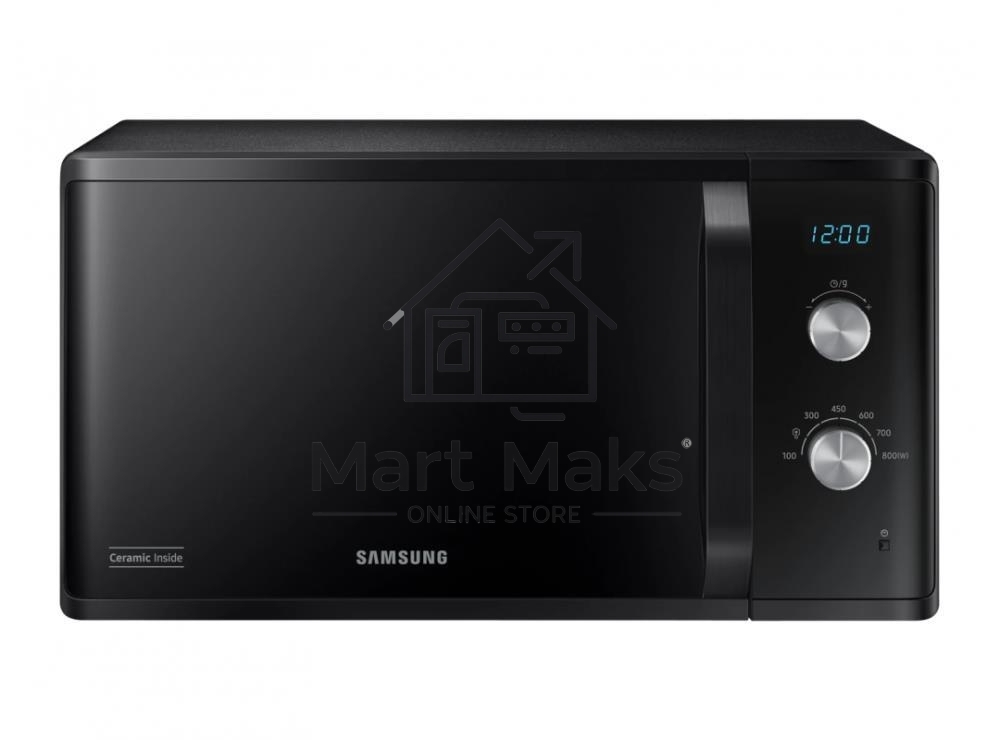 Микроволновая печь Samsung MS23K3614AK черный, 23 л, 800 Вт, переключатели - поворотный механизм