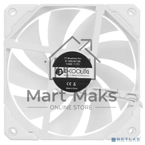 Комплект вентиляторов для корпуса ID-Cooling TF-12025-ARGB-TRIO-SNOW белый, 120 мм, 1500 об/мин, 30.5 дБ, 4 pin