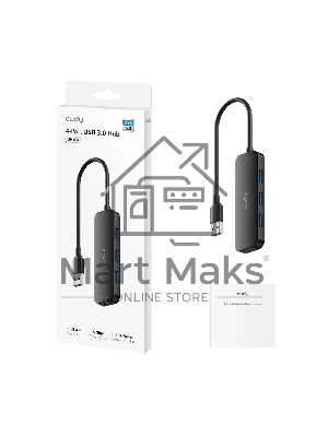Адаптер CUDY 4-Port USB-A 3.0 Hub