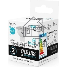Лампа светодиодная Gauss 13529 LED Elementary MR16 GU5.3 9Вт 4100К