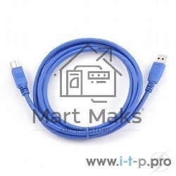 Кабель Gembird CCP-USB3-AMBM-6 USB 3.0 PRO кабель для соед. 1.8м AM/BM позол. контакты, пакет