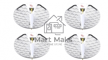 Точка доступа MikroTik RBLHG-5HPnD-XL4pack LHG XL HP5 4pack (LHG XL HP5 with 27dBi 5GHz antenna, Dual Chain High Power 802.11an wireless, 600MHz CPU,