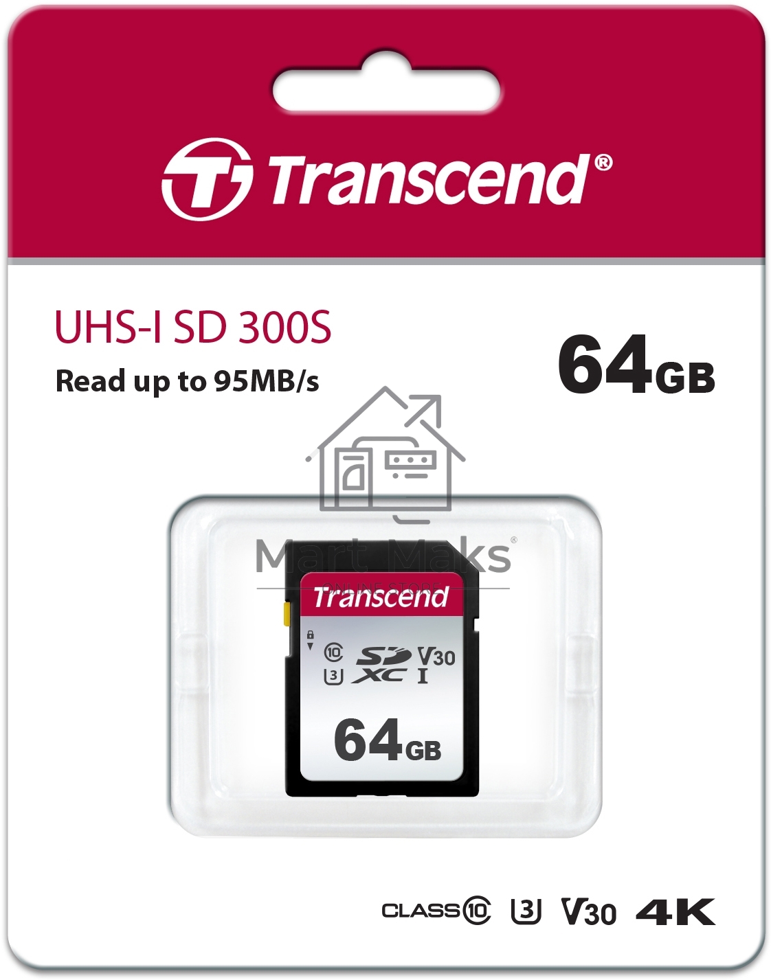 Флеш карта SD 64GB Transcend SDХC UHS-I U3
