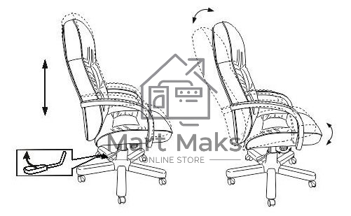 Кресло руководителя Бюрократ T-9908/WALNUT черный, кожа, крестовина металл