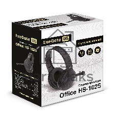 Гарнитура проводная ExeGate EX289748RUS Office HS-102S (3,5мм Jack интерфейс, длина кабеля 1,5м)