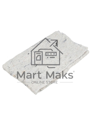 Салфетка для пола х/б, 500x700 мм, белая, HomePalisad