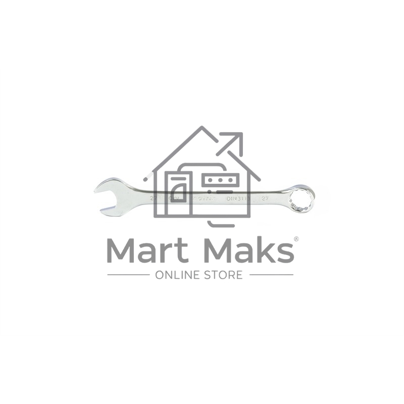 Ключ комбинированный, 27 мм, CrV, полированный хром Matrix