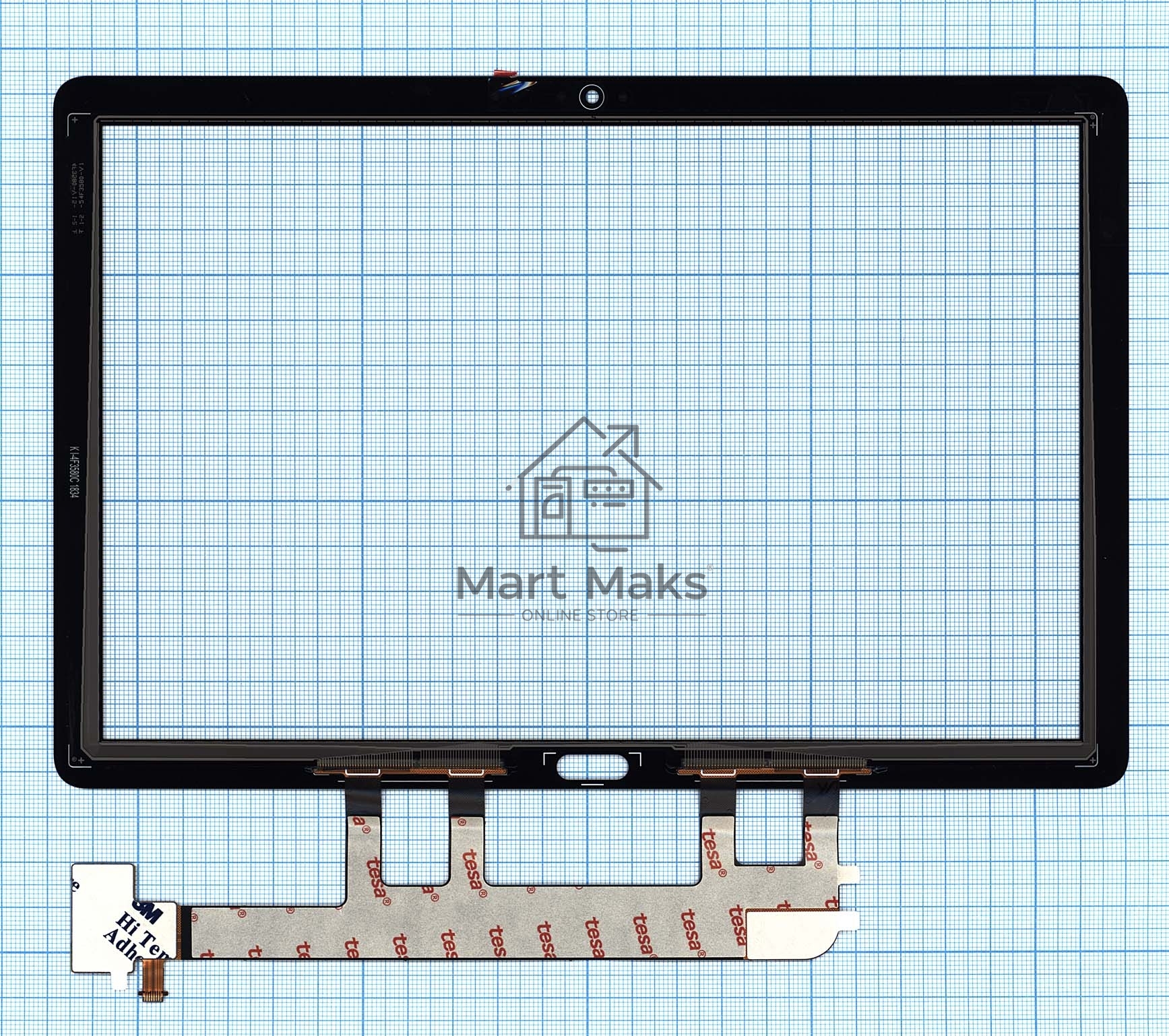 Сенсорное стекло (тачскрин) для Huawei MediaPad M5 Lite 10, черное