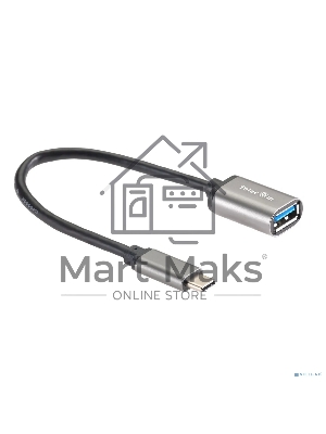 Кабель-адаптер Type-Cm --> USB 3.0 Af, OTG, 1,5A, 5,0Gbps, Alum grey 0,2m Telecom (TC409M)