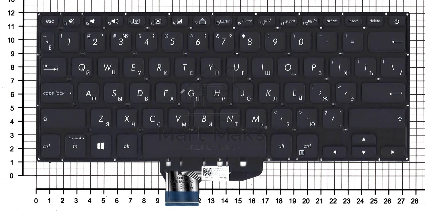 Клавиатура для ноутбука Asus VivoBook S430FA X430 черная