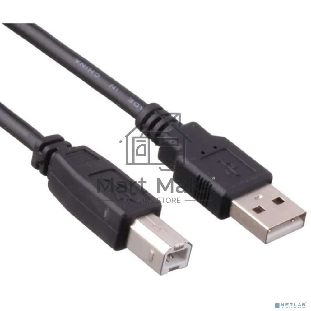 Кабель USB 2.0 ExeGate EX-CC-USB2-AMBM-1.0 (Am/Bm, 1,0м)