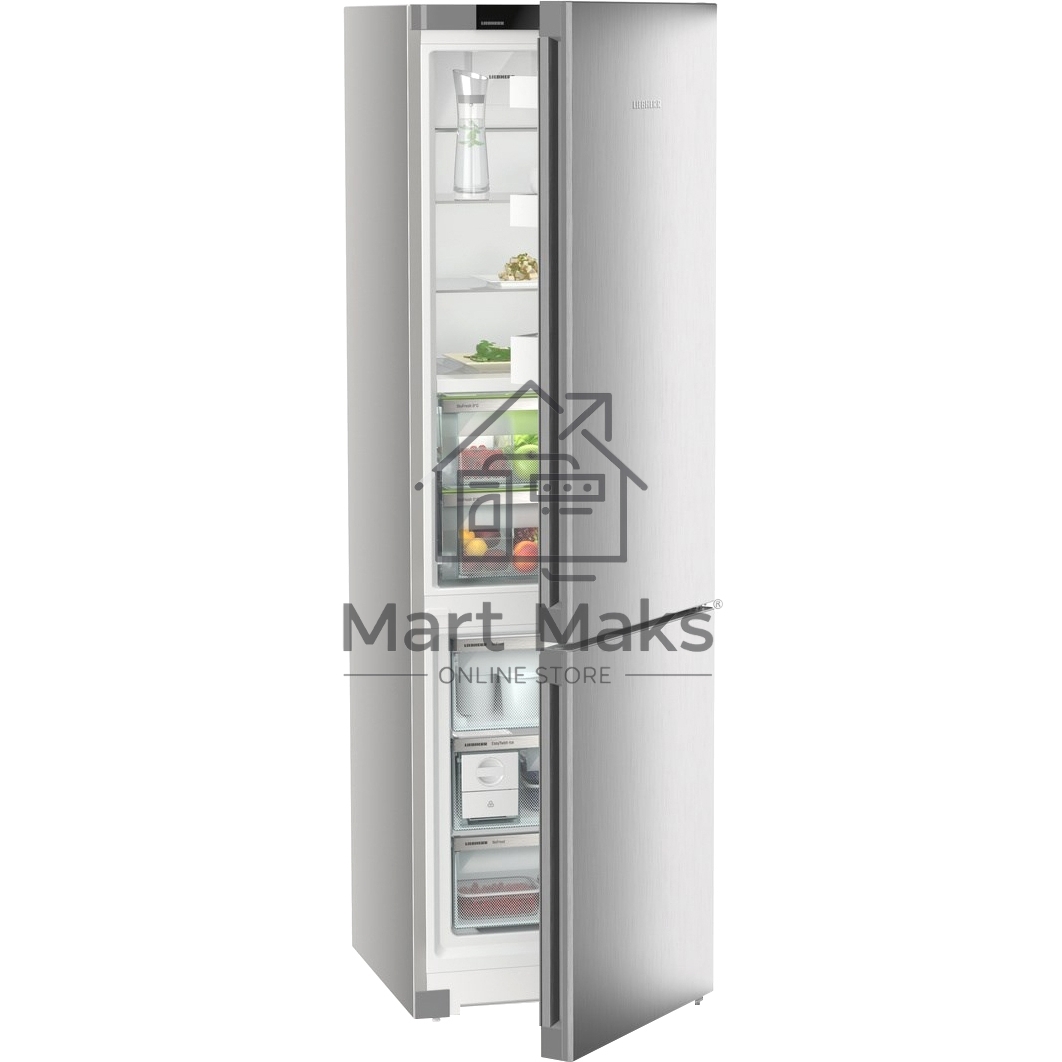 Холодильник Liebherr CBNsfc 57vi-22 001 серебристый двухкамерный 255/94л морозилка снизу, No Frost
