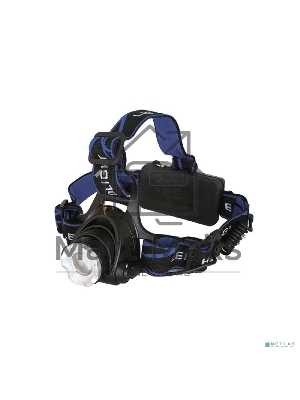 Фонарь Ultraflash E150 налоб акку 220В, черный, CREE 3 Ватт, фокус, 2 ак 3 реж, пласт, бокс 12188