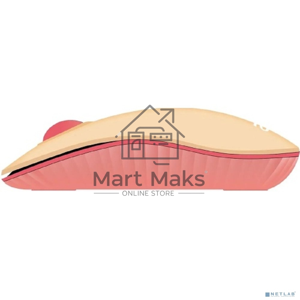 Мышь беспроводная Acer OMR205 бежевый/розовый, 1200 dpi, радиоканал, USB, кнопки - 3