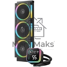 Система жидкостного охлаждения Deepcool LQ360 Ultra ARGb Soc-AM5/AM4/1200/1700/1851 черный 4-pin 38.71dB Al LCD 350W 1840gr Ret (R-LQ360-BKASMC-G-1)