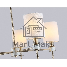 Люстра Ambrella light LH72371/5 DBS/WH темная латунь/белый E14/5 max 40W D680*720