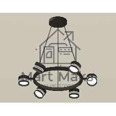 Светильник Ambrella light XB9193202/6 SBK/FR черный песок/белый матовый GX53 (C9193, N8478)