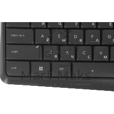 Комплект клавиатура+мышь Logitech MK235 беспроводной, USB, 1000 DPI, серый ( неоригинальная гравировка)
