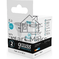Лампа светодиодная Gauss 13529 LED Elementary MR16 GU5.3 9Вт 4100К