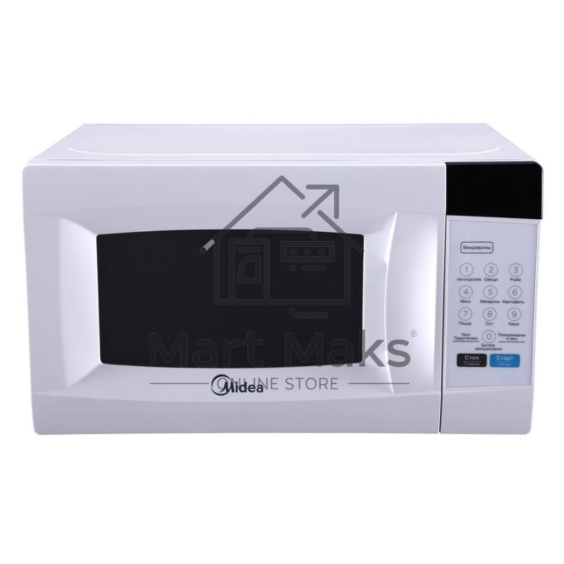 Микроволновая печь Midea EM720CKE белый, 20 л, 700 Вт, переключатели - сенсор