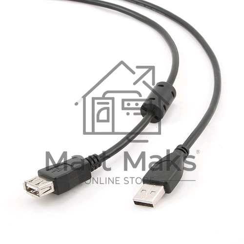 Кабель Gembird PRO CCF-USB2-AMAF-6 USB 2.0 кабель удлинительный 1.8м AM/AF позол.конт., фер.кол., пакет