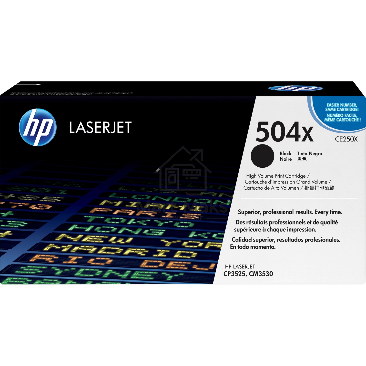 Картридж лазерный HP CE250X черный для CLJ CM3530/CP3525 10500стр.