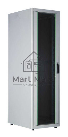 Шкаф серверный Lande DYNAmic Basic (LN-DB22U6080-LG-BAAA) напольный 22U 600x800мм пер.дв.стекл задн.дв.стал.лист направл.под закл.гайки 600кг серый IP20 сталь